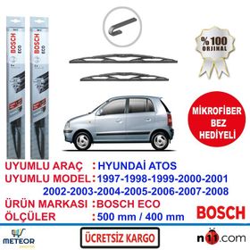 Bosch Eco Hyundai Atos 1997-2008 Silecek Takımı