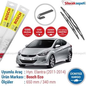 Bosch Eco Hyundai Elantra 2011-2014 Silecek Takımı
