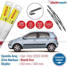 Bosch Eco Hyundai Getz 2002-2009 Silecek Takımı