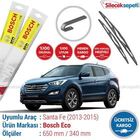 Bosch Eco Hyundai Santa Fe 2013-2015 Silecek Takımı
