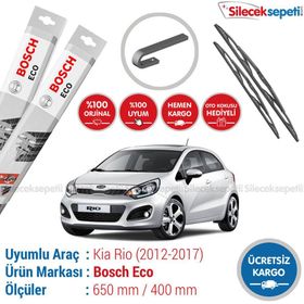 Bosch Eco Kia Rio 2012-2017 Silecek Takımı