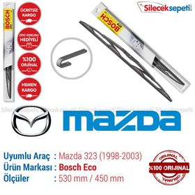 Bosch Eco Mazda 323 1998-2003 Silecek Takımı