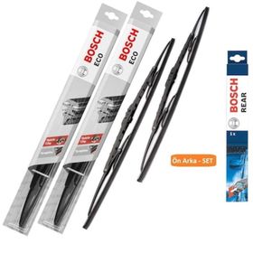 Bosch Eco Mitsubishi Asx 2010 Ön Arka Silecek Eski Tip Telli Takım