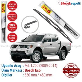 Bosch Eco Mitsubishi L200 2006-2014 Silecek Takımı
