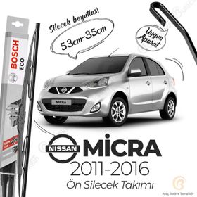 Bosch Eco Nissan Micra Muz 2011-2016 Silecek Takımı
