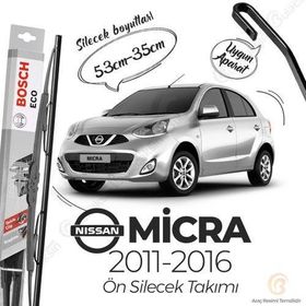 Bosch Eco Nissan Micra Muz 2011-2016 Silecek Takımı