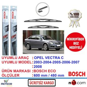Bosch Eco Opel Vectra C 2003-2008 Silecek Takımı