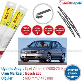 Bosch Eco Opel Vectra C 2003-2008 Silecek Takımı
