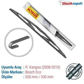 Bosch Eco Renault Kangoo 2008-2010 Silecek Takımı