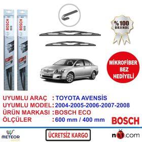 Bosch Eco Toyota Avensis 2004-2008 Silecek Takımı