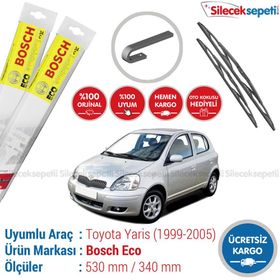 Bosch Eco Toyota Yaris 1999-2005 Silecek Takımı