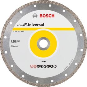 Bosch Ekonomik Seri 9+1 Genel Yapı Malzemeleri İçin 230 mm Turbo Elmas Kesme Diski