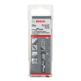 Bosch Ekonomik Seri Ahşap İçin T 111 C 25 Li Paket Dekupaj Testeresi Bıçağı