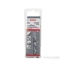 Bosch Ekonomik Seri Ahşap İçin T 111 C 25 Li Paket Dekupaj Testeresi Bıçağı
