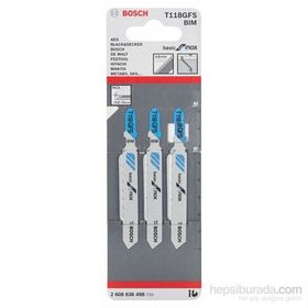 Bosch Ekonomik Seri Inox İçin T 118 GFS 3 Lü Paket Dekupaj Testeresi Bıçağı