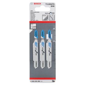 Bosch Ekonomik Seri Inox İçin T 118 GFS 3 Lü Paket Dekupaj Testeresi Bıçağı