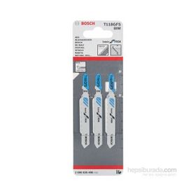 Bosch Ekonomik Seri Inox İçin T 118 GFS 3 Lü Paket Dekupaj Testeresi Bıçağı
