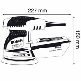 Bosch Eksantrik GEX 125-1 AE (250 W) Zımparalama Makinesi