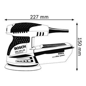 Bosch Eksantrik GEX 125-1 AE (250 W) Zımparalama Makinesi