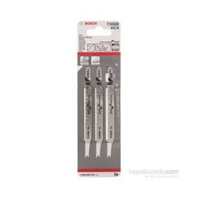 Bosch Ekstra Temiz Kesim Serisi Ahşap İçin T 308 B 3 Lü Paket Dekupaj Testeresi Bıçağı