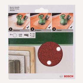 Bosch Ekzantrik Altılı Zımpara Seti