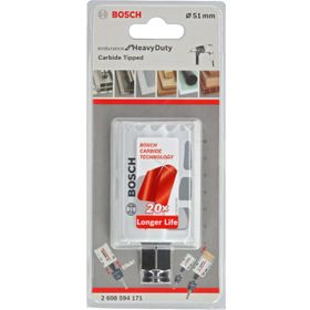 Bosch - Endurance Serisi Zorlu Malzemeler için Carbide Delik Açma Panç 51 mm Testere