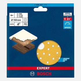 Bosch EXC470 S21261 Hook Look 6'lı EXP Zımpara