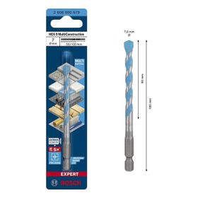 Bosch EXP HEX9 MC 7x100 mm Çok Amaçlı Matkap Ucu