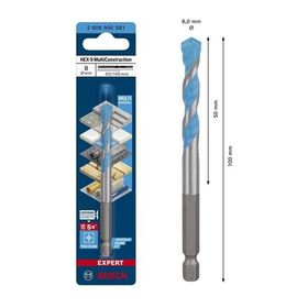 Bosch EXP HEX9 MC 8x100 mm Çok Amaçlı Matkap Ucu
