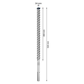 Bosch Expert 24x400x520 mm SDS Max-8X Kırıcı Delici Delme Ucu