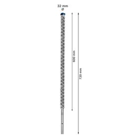 Bosch Expert 32x600x720 mm SDS Max-8X Kırıcı Delici Delme Ucu