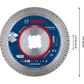 Bosch Expert Hard Ceramic 125x22.23x1.4x10 mm X-Lock Elmas Kesme Diski