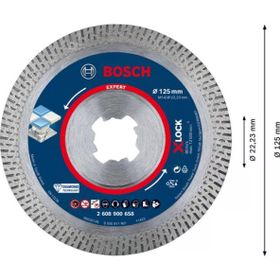 Bosch Expert Hard Ceramic 125x22.23x1.4x10 mm X-Lock Elmas Kesme Diski