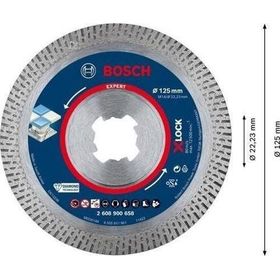 Bosch Expert Hard Ceramic 125x22.23x1.4x10 mm X-Lock Elmas Kesme Diski
