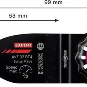 Bosch Expert Sanding Finger Coarse AVZ32 RT4 32x50 mm Çok Fonksiyonlu Makine Zımpara Pleyti