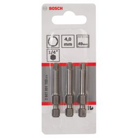 Bosch Extra Hard HEX4x49 mm 3'lü Vidalama Ucu