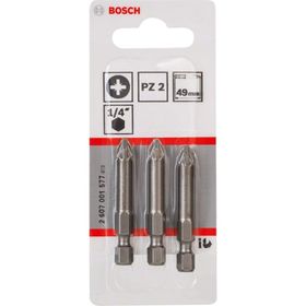 Bosch Extra Hard PZ 2x49 mm 3'lü Vidalama Ucu