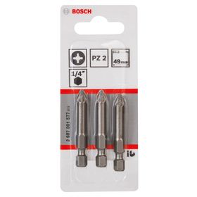 Bosch Extra Hard PZ 2x49 mm 3'lü Vidalama Ucu