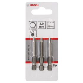 Bosch Extra Hard Serisi HEX 3x49 mm 3'lü Vidalama Ucu