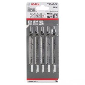 Bosch Extra Temiz Kesim Serisi Sert Ahşap İçin T 308 Bof 5 Li Paket Dekupaj Testeresi Bıçağı