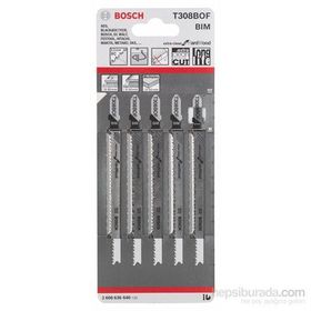 Bosch Extra Temiz Kesim Serisi Sert Ahşap İçin T 308 Bof 5 Li Paket Dekupaj Testeresi Bıçağı
