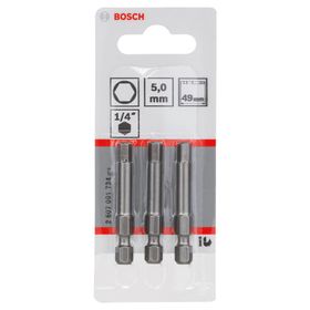 Bosch ExtraHard HEX5x49 mm 3'lü Vidalama Ucu