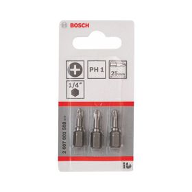 Bosch ExtraHard PH1x25 mm 3'lü Vidalama Ucu