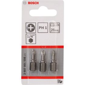 Bosch ExtraHard PH1x25 mm 3'lü Vidalama Ucu