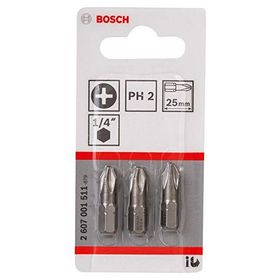 Bosch ExtraHard PH2x25 mm 3'lü Vidalama Ucu