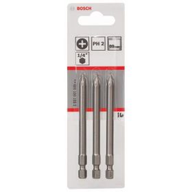 Bosch ExtraHard PH2x89 mm 3'lü Vidalama Ucu