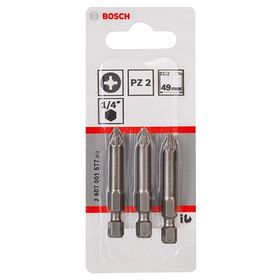 Bosch ExtraHard PZ 2x89 mm 3'lü Vidalama Ucu