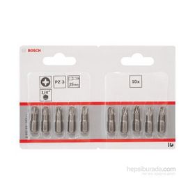 Bosch ExtraHard PZ 3x25 mm 10'lu Vidalama Ucu