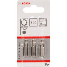 Bosch ExtraHard T30x25 mm 3'lü Vidalama Ucu