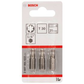 Bosch ExtraHard T30x25 mm 3'lü Vidalama Ucu
